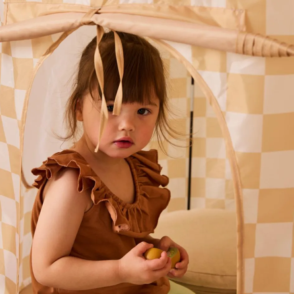 Tente de jeu Jaune à carreaux|Kid's Concept Best