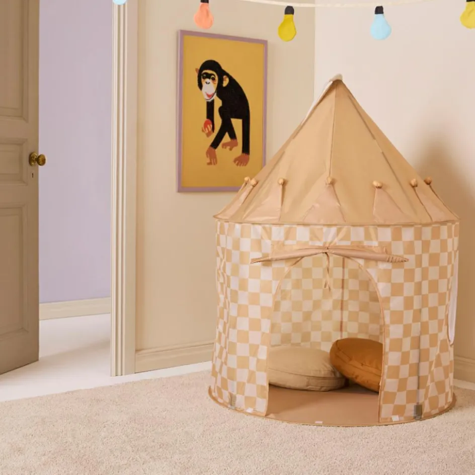Tente de jeu Jaune à carreaux|Kid's Concept Best