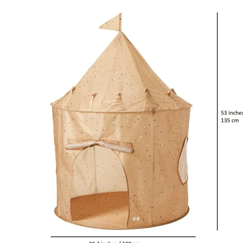 Tente en tissu recyclé Terrazzo argile|3 sprouts New