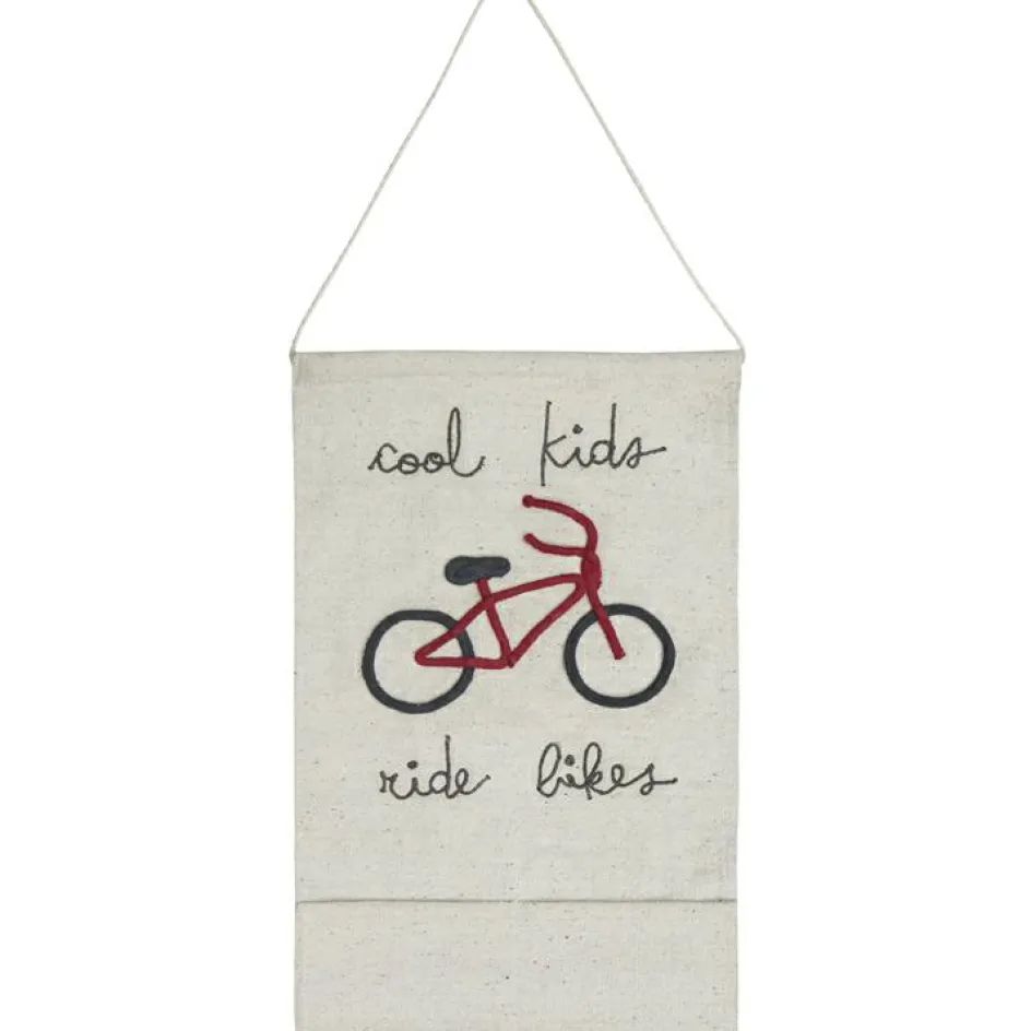 Tenture murale Cool kids ride bikes (45 x 70 cm)|Lorena Canals Outlet