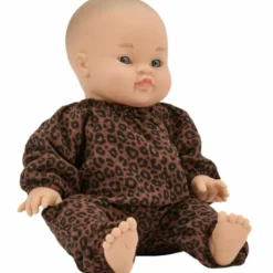 Hot Atelier Wagram Tenue pour poupée Gaze Léopard Marron (sans col)