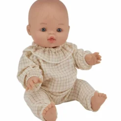 Tenue pour poupée Petits Carreaux (avec col)|Atelier Wagram Clearance