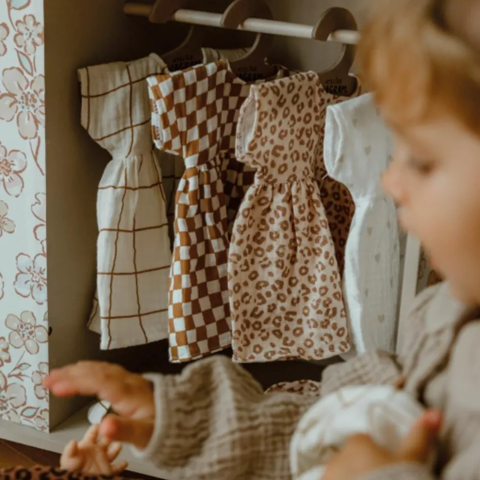 Best Atelier Wagram Tenue pour poupée robe Léopard