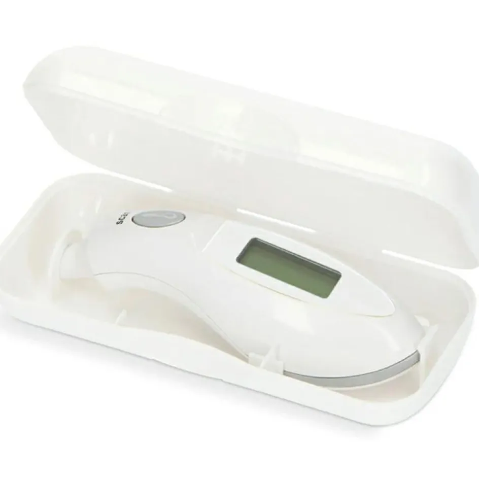 New Alecto Thermomètre auriculaire à infrarouge blanc et gris