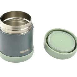 Hot Béaba Thermo-portion inox minéral gris et vert sauge (300 ml)