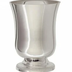 Timbale à pied Perles personnalisable (métal argenté) dans son coffret|Daniel Crégut Sale