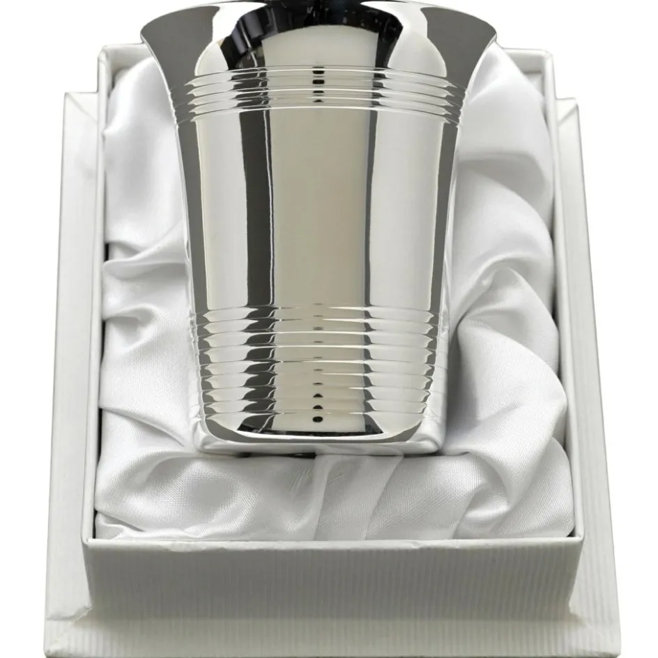 Timbale Filets personnalisable (métal argenté) dans son coffret|Daniel Crégut Online