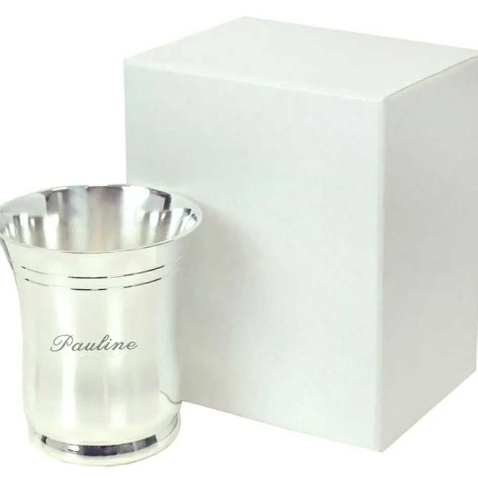 Clearance ANVIE Timbale évasée métal argenté (personnalisable)