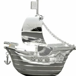 Tirelire Bateau de pirates (métal argenté)|Daniel Crégut Outlet
