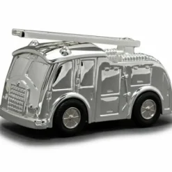 Sale Daniel Crégut Tirelire Camion de pompiers personnalisable (métal argenté)