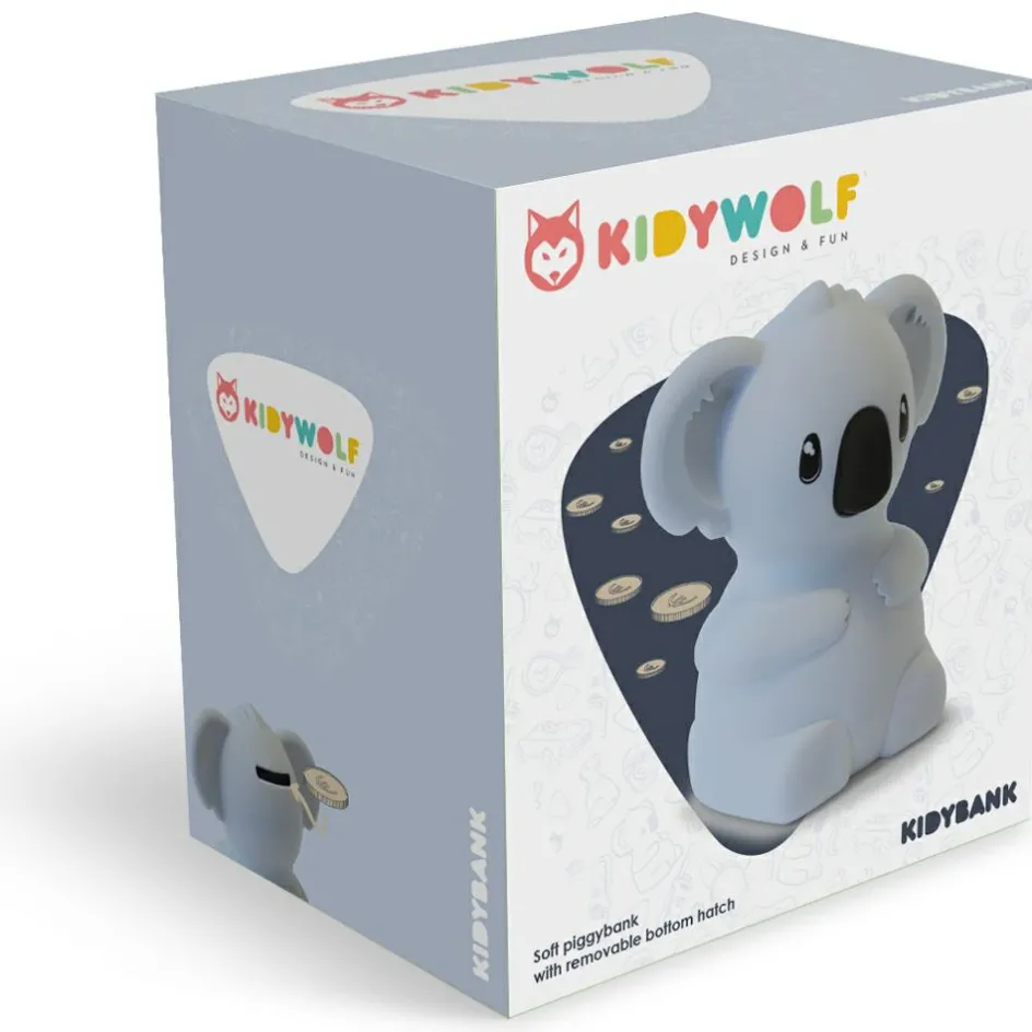 New KIDYWOLF Tirelire KIDYBANK Koala en silicone souple