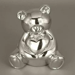 Tirelire ourson (métal argenté)|Daniel Crégut Best