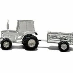 Hot Daniel Crégut Tirelire Tracteur personnalisable (métal argenté)