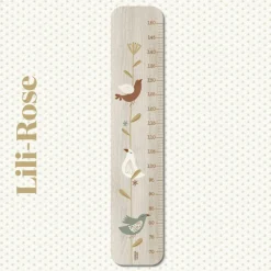 Toise en bois Branche Oiseau Lili Rose personnalisable|Charlie et Suzie New