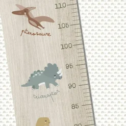 Sale Charlie et Suzie Toise en bois Collection 5 Dinos personnalisable