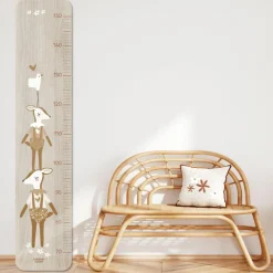 Charlie et Suzie Toise en bois Faon Camel personnalisable