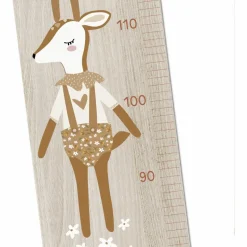 Charlie et Suzie Toise en bois Faon Camel personnalisable