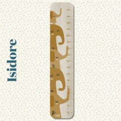 Toise en bois Isidore éléphant caramel personnalisable|Charlie et Suzie Best