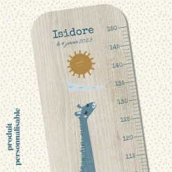 Toise en bois Isidore Paysage Horizon personnalisable|Charlie et Suzie Clearance