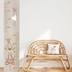 Toise en bois Lapin doudou rose|Charlie et Suzie Online