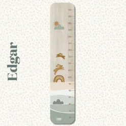 Toise en bois lapins dansant personnalisable|Charlie et Suzie Clearance