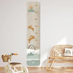 Toise en bois lapins dansant personnalisable|Charlie et Suzie Clearance