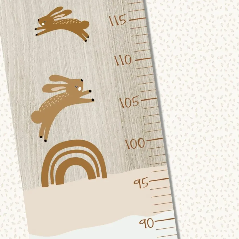 Toise en bois lapins dansant personnalisable|Charlie et Suzie Clearance