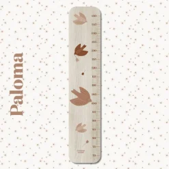Toise en bois Les colombes Paloma personnalisable|Charlie et Suzie Clearance