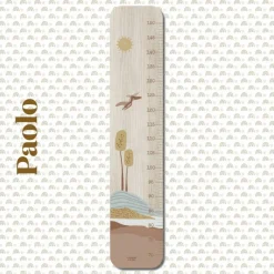 Toise en bois Paysage Dino personnalisable|Charlie et Suzie New