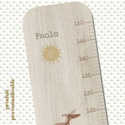 Toise en bois Paysage Dino personnalisable|Charlie et Suzie New