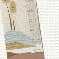 Toise en bois Paysage Dino personnalisable|Charlie et Suzie New