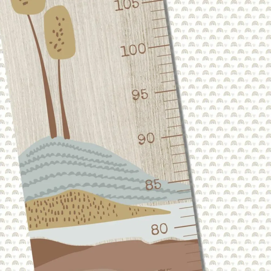 Toise en bois Paysage Dino personnalisable|Charlie et Suzie New