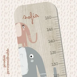 Toise en bois XXL Éléphant personnalisable|Charlie et Suzie Outlet