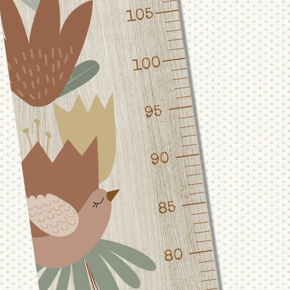 Toise en bois XXL Oiseaux Lili Rose personnalisable|Charlie et Suzie Online