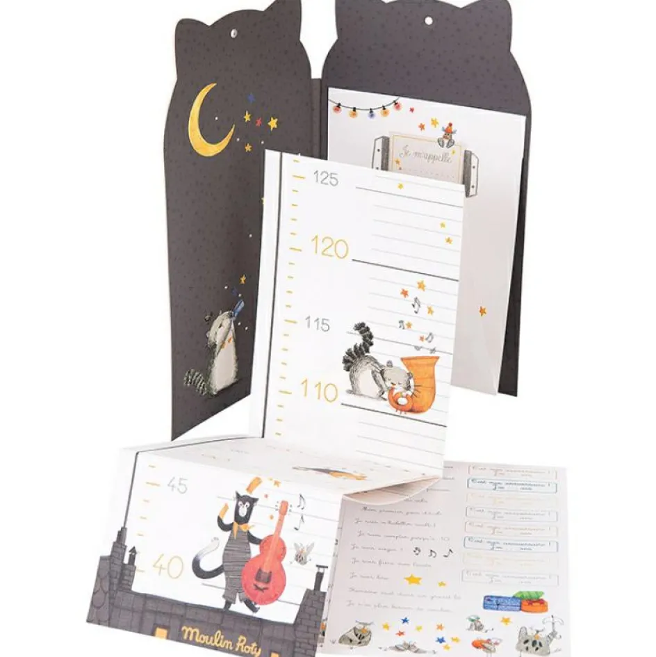 Toise souple et carnet Les Moustaches|Moulin Roty Clearance