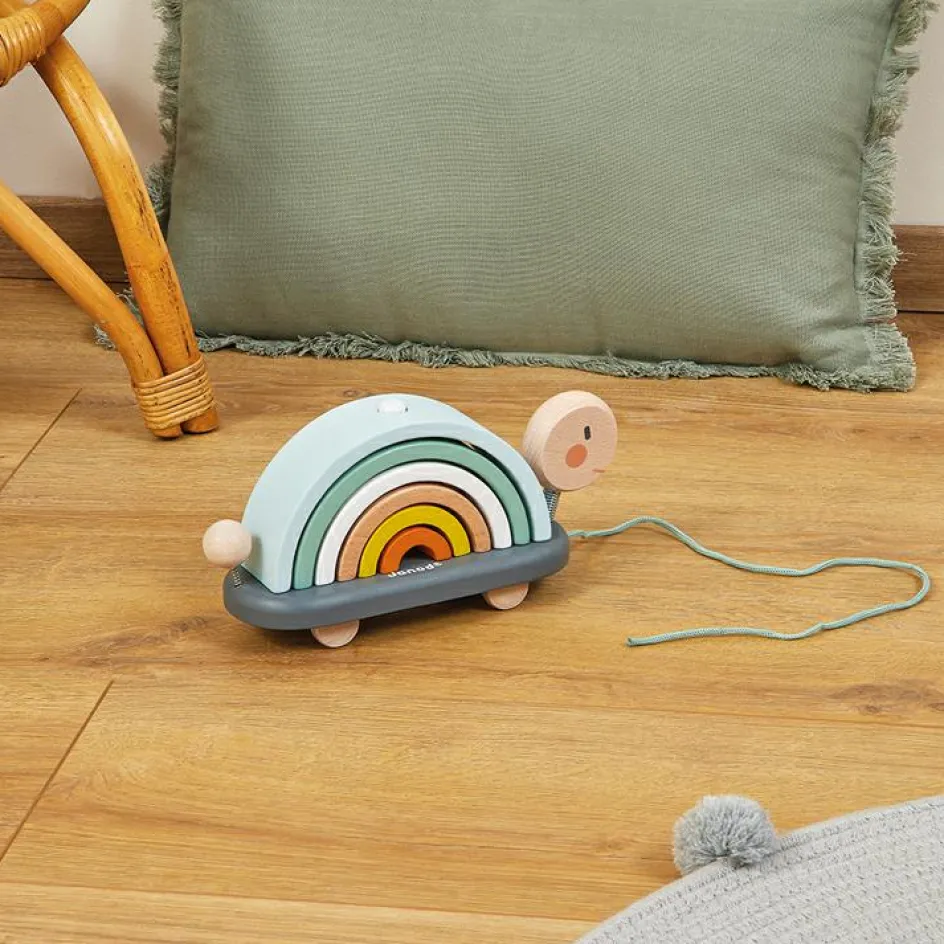 Tortue arc-en-ciel empilable à rouler Sweet Cocoon|Janod Hot