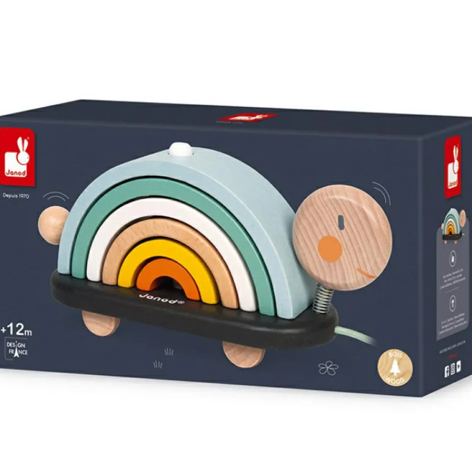 Tortue arc-en-ciel empilable à rouler Sweet Cocoon|Janod Hot