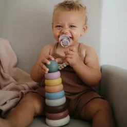 Best Mushie Tour à empiler Rings Rustic