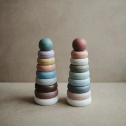 Best Mushie Tour à empiler Rings Rustic