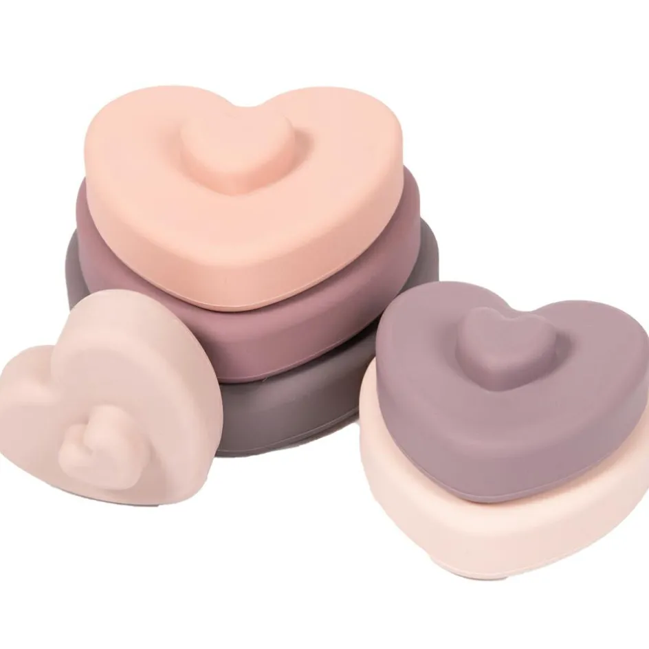 Tour coeurs à empiler en silicone|Bo Jungle