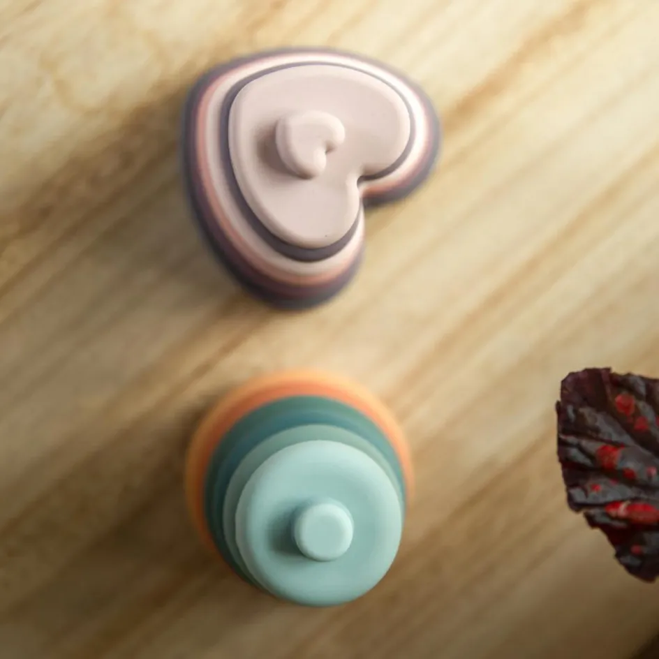 Tour coeurs à empiler en silicone|Bo Jungle