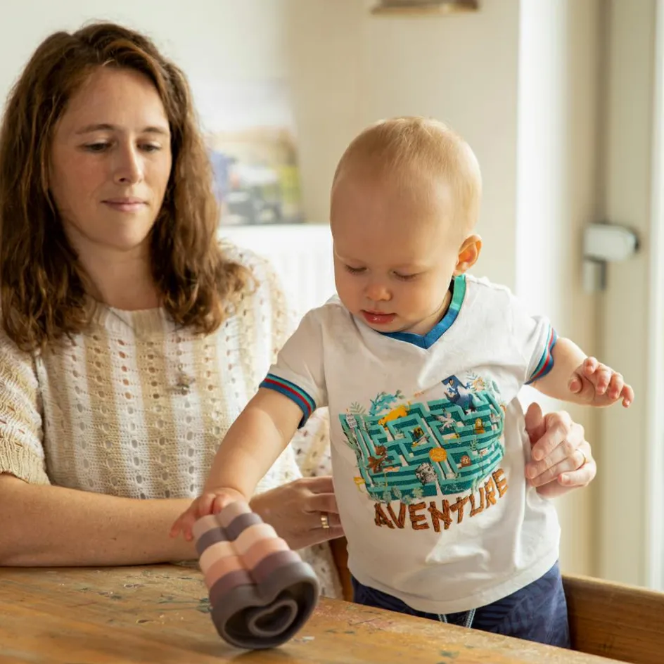 Tour coeurs à empiler en silicone|Bo Jungle