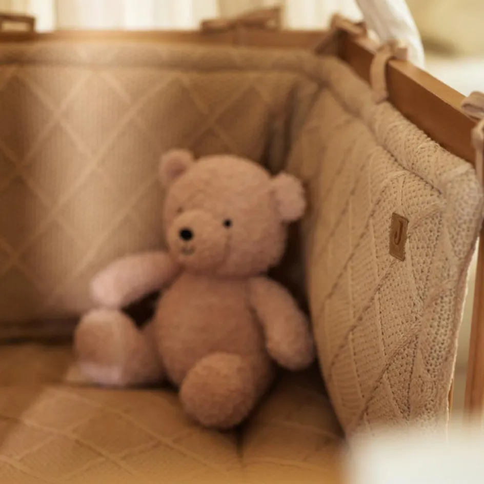 Clearance Jollein Tour de lit Cosy Knit Biscuit (pour lits 60 x 120 ou 70 x 140 cm)