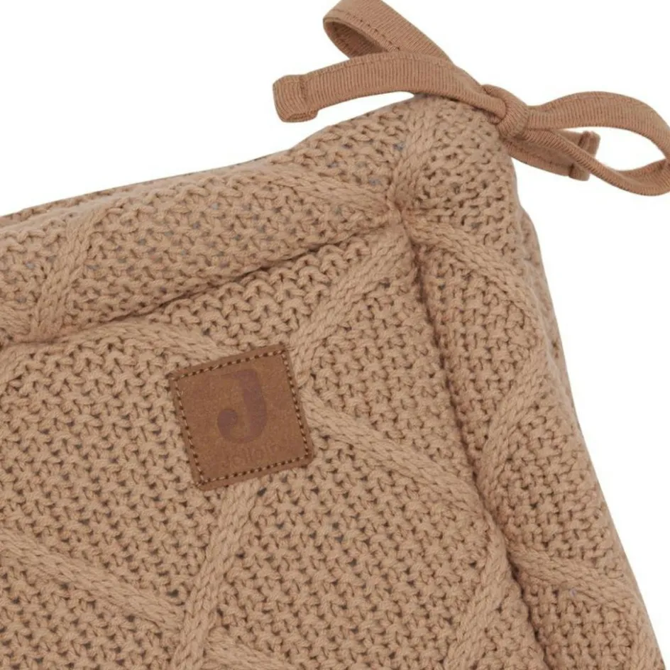 Clearance Jollein Tour de lit Cosy Knit Biscuit (pour lits 60 x 120 ou 70 x 140 cm)