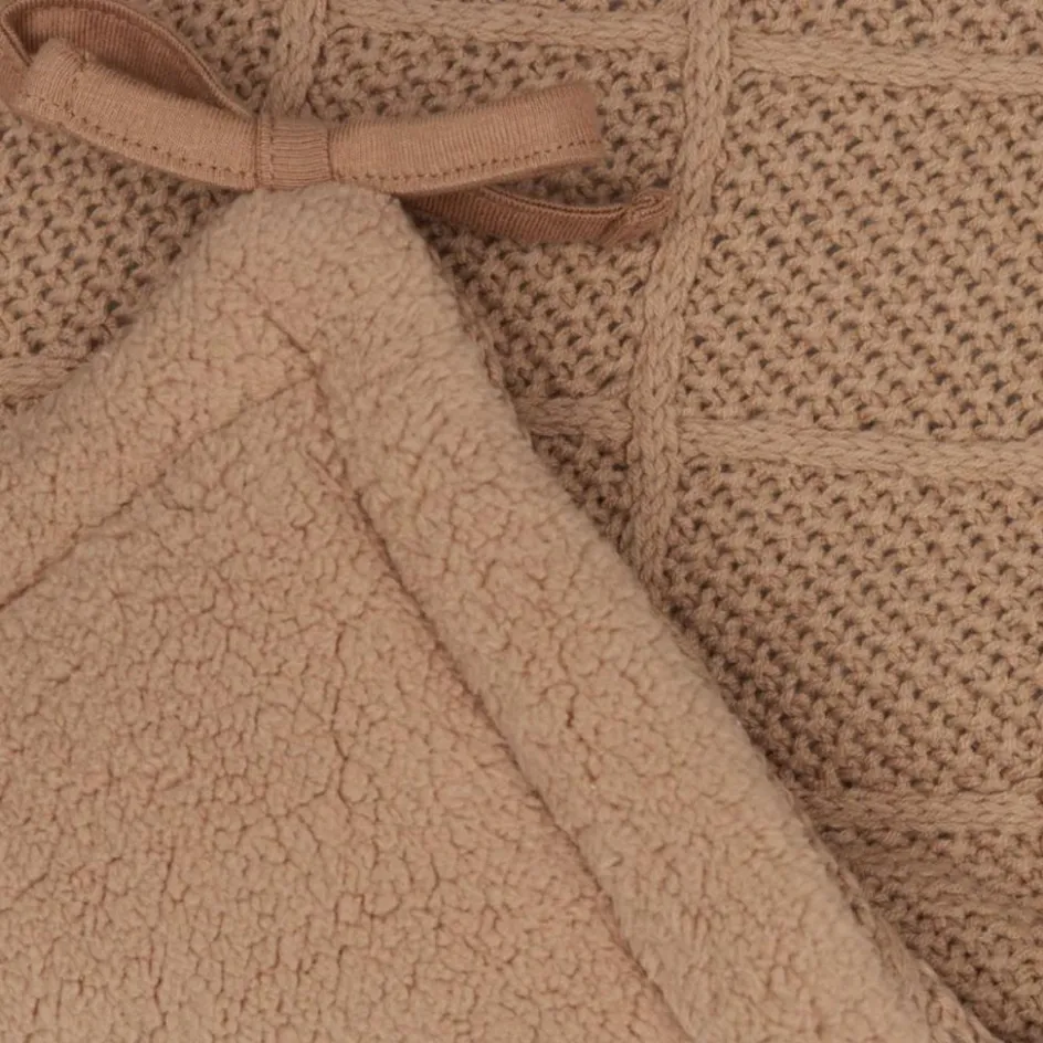 Clearance Jollein Tour de lit Cosy Knit Biscuit (pour lits 60 x 120 ou 70 x 140 cm)