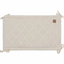 New Jollein Tour de lit Cosy Knit Oatmeal (pour lits 60 x 120 ou 70 x 140 cm)