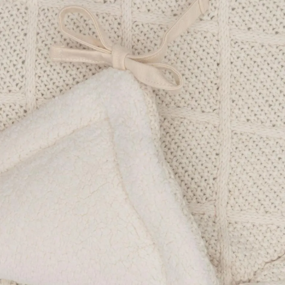 New Jollein Tour de lit Cosy Knit Oatmeal (pour lits 60 x 120 ou 70 x 140 cm)