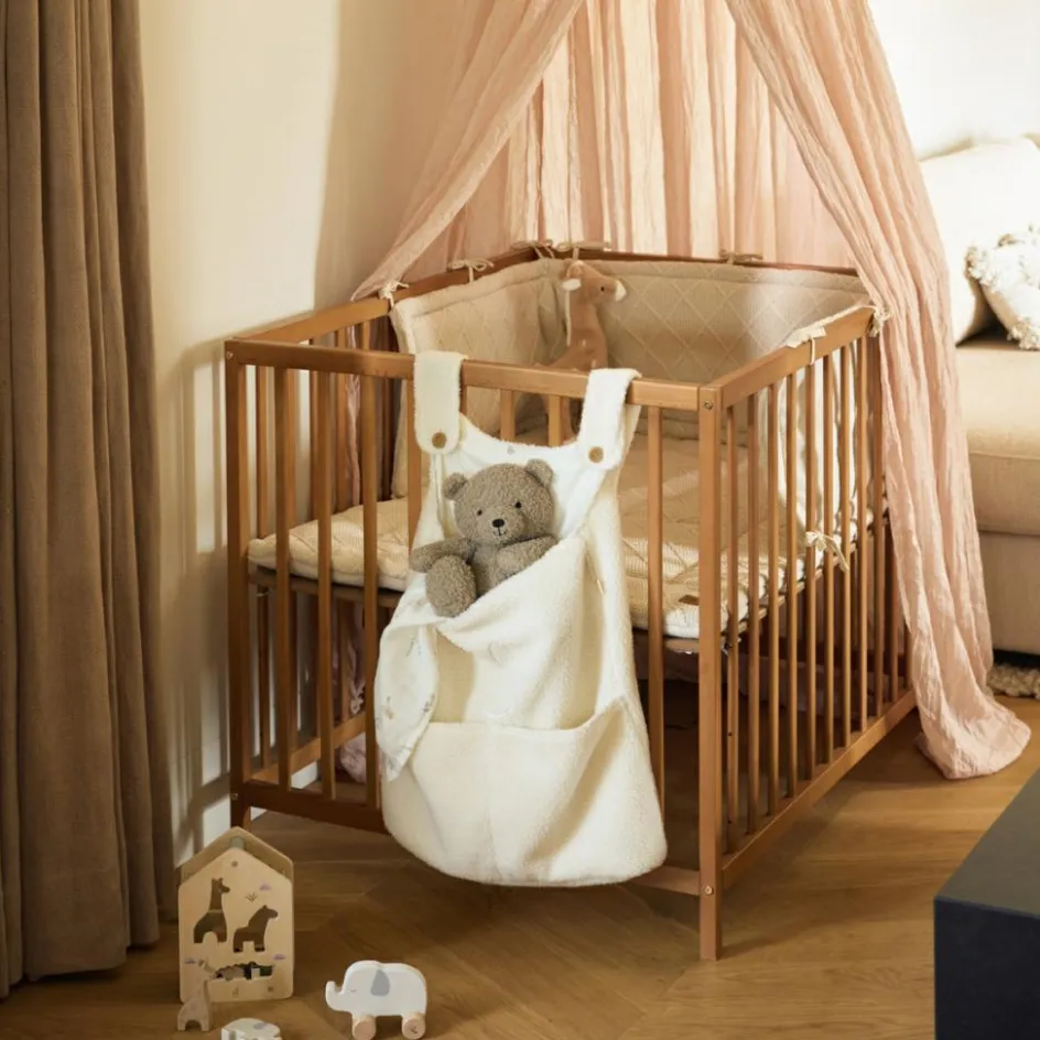 New Jollein Tour de lit Cosy Knit Oatmeal (pour lits 60 x 120 ou 70 x 140 cm)