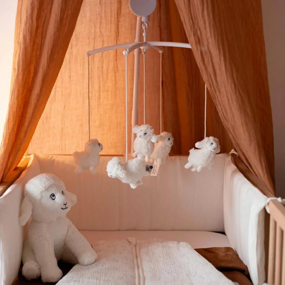 Trois Kilos Sept Tour de lit en velours Wooly (pour lits 60 x 120 ou 70 x 140 cm)