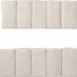 Best BB & Co Tour de lit modulable et respirant gaze beige rayé galet